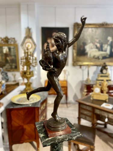  - Le vainqueur du combat de coqs - Alexandre Falguière (1831–1900)