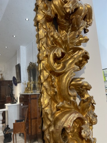 Miroirs, Trumeaux  - Grand miroir florentin fin 17e siècle