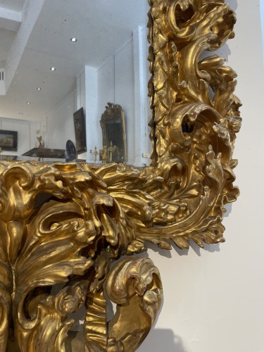 Grand miroir florentin fin 17e siècle - Louis XIV