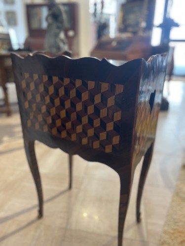 Antiquités - Table de Chevet d'époque Transition
