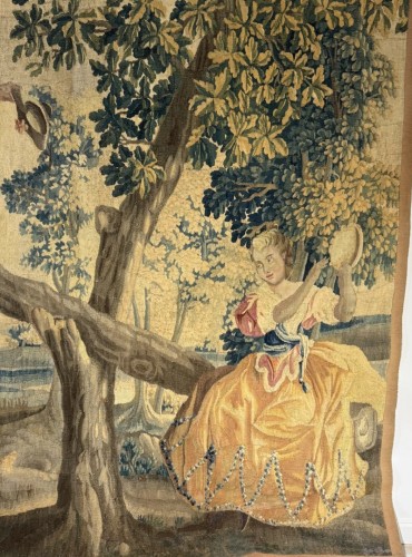 Tapisserie & Tapis  - Tapisserie "La Bascule" - Manufacture Royale d'Aubusson 18e