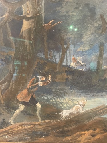 Antiquités - Paire de Scènes Galantes - Pierre Antoine Mongin 1798
