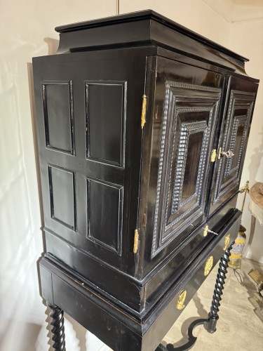 Antiquités - Cabinet Italien d'époque Louis XIV