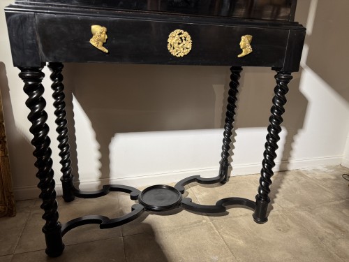 Antiquités - Cabinet Italien d'époque Louis XIV