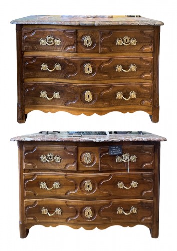 Paire de commodes d'époque Louis XIV