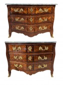 Paire de commodes d'époque Louis XV