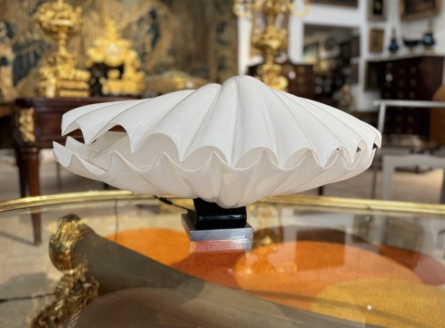 Luminaires Lampe - Liane Rougier pour la Maison Rougier - Lampe coquillage des années 1970