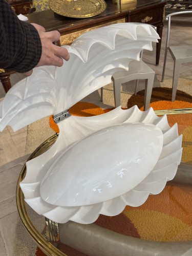 Liane Rougier pour la Maison Rougier - Lampe coquillage des années 1970 - Antiquités Paul Azzopardi