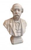 Buste en marbre "Eugène Bonnasse" - Emile Aldebert 1904