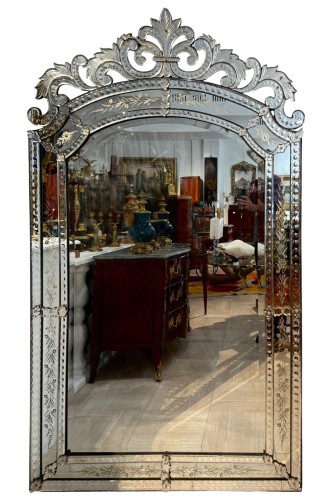 Grand miroir vénitien fin XIXe siècle