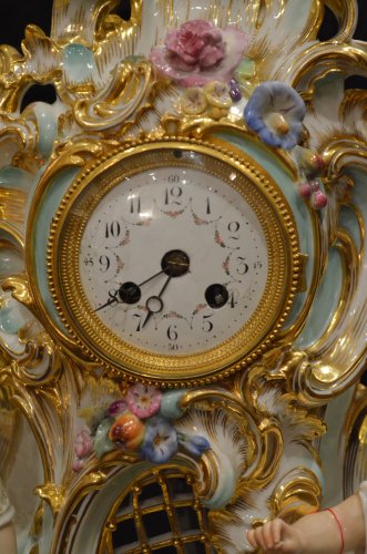 Horlogerie Pendule - Pendule en porcelaine de Paris