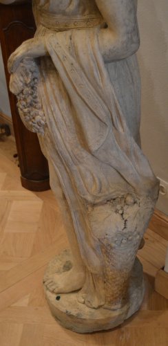 Antiquités - Statue en terre cuite fin XVIIIe siècle