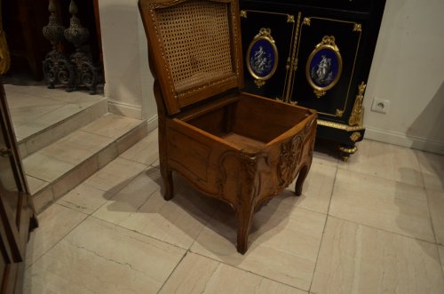 Louis XV - Chaise de commodité d'époque Louis XV