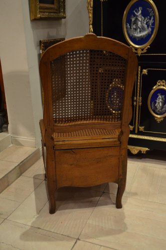 Antiquités - Chaise de commodité d'époque Louis XV