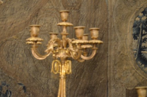Paire de candélabres en bronze doré - Napoléon III