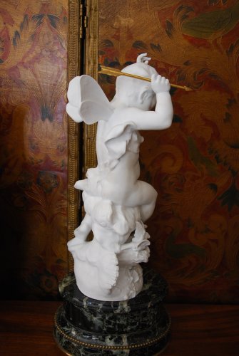 Napoléon III - Biscuit figure of Cupid, late 19th century