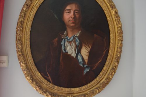 XVIIIe siècle - Portrait XVIIIe représentant Mr De Bernard le Bovier De  Fontenelle