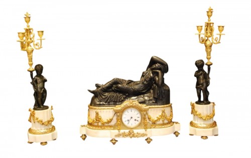 Garniture de cheminée fin 19e siècle