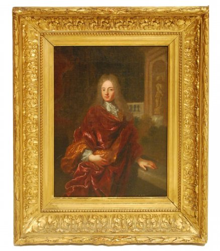 Portrait d'un gentilhomme à la robe rouge, XVIIIe siècle