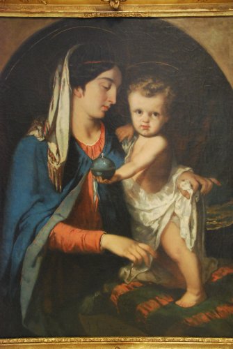 Vierge et l'Enfant - François REYNAUD (1825 - 1909) - Tableaux et dessins Style Napoléon III