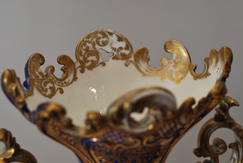 Napoléon III - Paire de vases en porcelaine de Paris