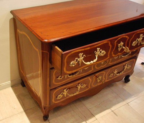 Commode de port en acajou - Mobilier Style Louis XV