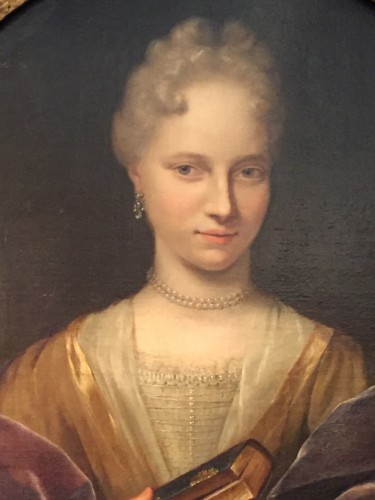 Tableaux et dessins Tableaux XVIIIe siècle - Portrait 18e d'une dame de qualité