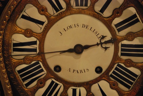 Horlogerie Cartel - Cartel d'époque Louis XV Signé Jean Louis Delisle à Paris