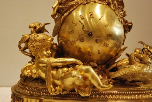 Horlogerie Pendule - Garniture de cheminée d'époque Napoléon III