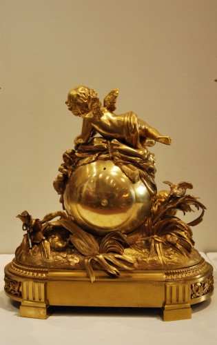 Antiquités - Garniture de cheminée d'époque Napoléon III