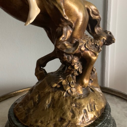 Chryséléphantine - Camels Célestin anatole (1822-1906) - Sculpture Style Napoléon III