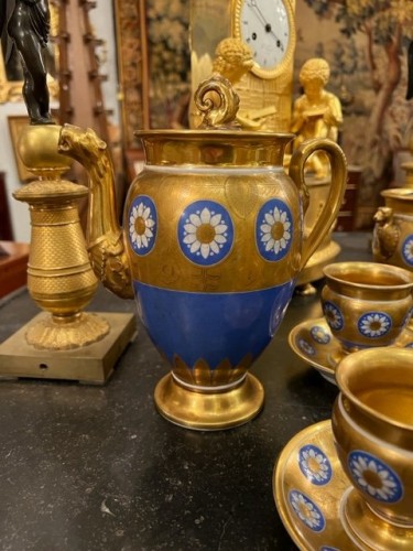Service à café e en porcelaine de la Manufacture de Schoelcher vers 1820 - Empire