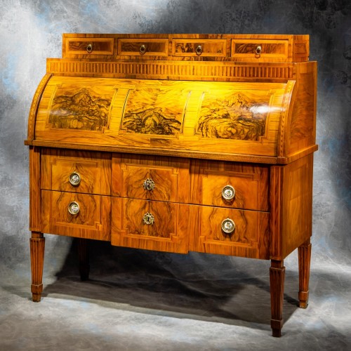 Antiquités - Louis XVI secretary Desk, Alsatian work from the end of the 18th century