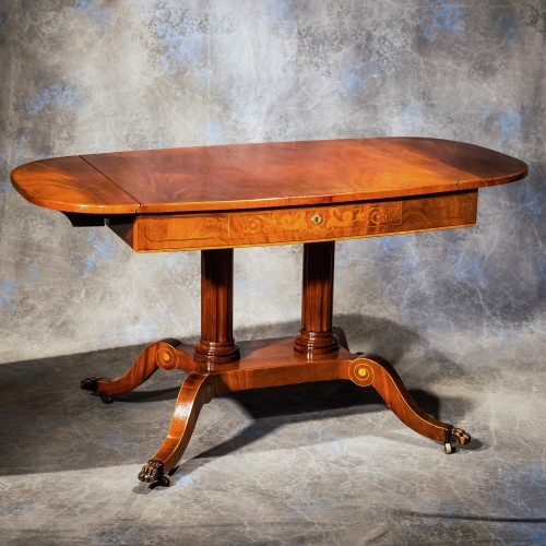 19th century Gustavian style mahogany desk - 