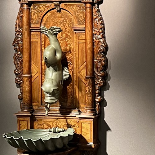 Antiquités - Fountain cabinet circa 1660 Alsace – probably Strasbourg