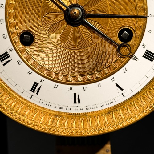 Regulator signed Robin Quantième monthly - Horology Style Restauration - Charles X