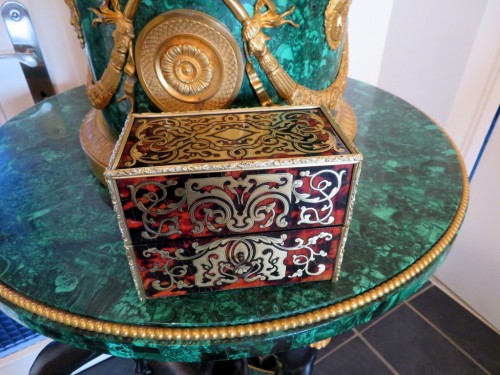 Fragancy Box in Boulle marquetry Napoleon III period 19th - Objects of Vertu Style Napoléon III
