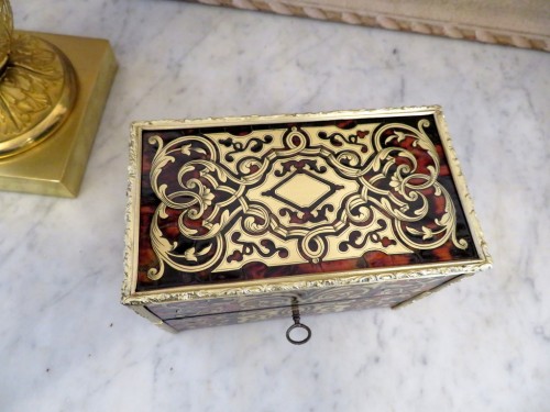 Objects of Vertu  - Fragancy Box in Boulle marquetry Napoleon III period 19th