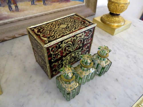 Antiquités - Fragancy Box in Boulle marquetry Napoleon III period 19th