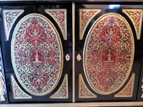 Napoléon III - Pair of Cabinet in Boulle marquetry 19th Napoleon III period