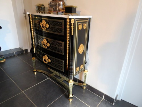 Drawers in Boulle marquetry 19th period Napoléon III - Furniture Style Napoléon III