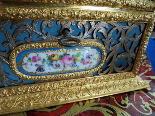 A late  19th century Bronze and porcelain Jewelry Box - Napoléon III
