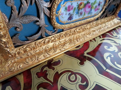 Antiquités - A late  19th century Bronze and porcelain Jewelry Box