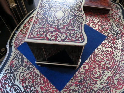Tantalus Box in Boulle marquetry Napoleon III period 19th - Decorative Objects Style Napoléon III
