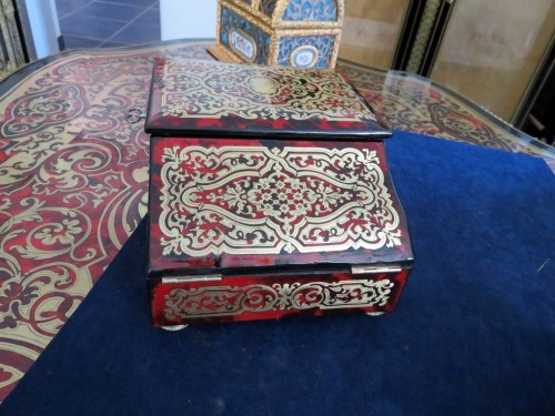 Jewelry Box in Boulle marquetry Napoleon III period 19th - 