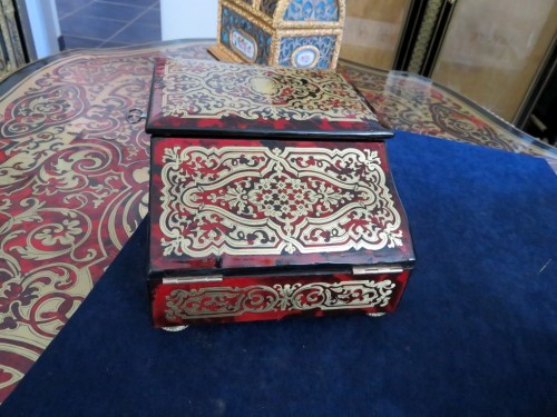 Jewelry Box in Boulle marquetry Napoleon III period 19th - 