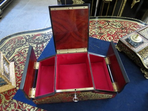 Jewelry Box in Boulle marquetry Napoleon III period 19th - Napoléon III