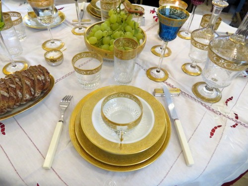 set of dinner to Limoges Haviland Thistle or 50 pieces - Porcelain & Faience Style Art nouveau