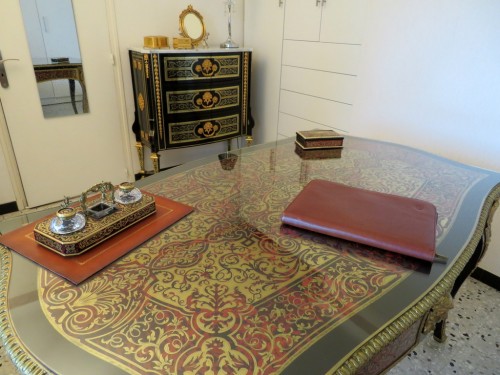 Desk in Boulle marquetry 19th napoleon III period - 