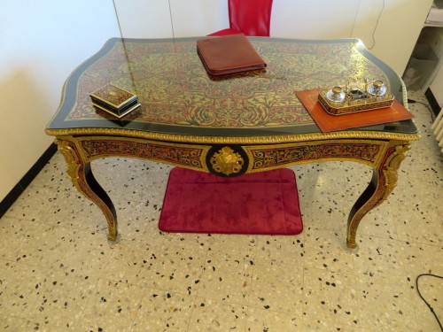 Napoléon III - Desk in Boulle marquetry 19th napoleon III period